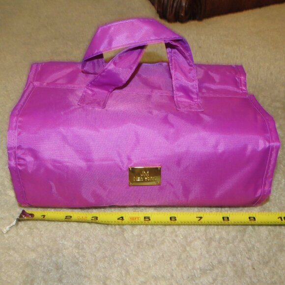 Joy Mangano JM New York Roll Up Makeup Beauty Jewelry Organizer - Purple - Picture 8 of 15